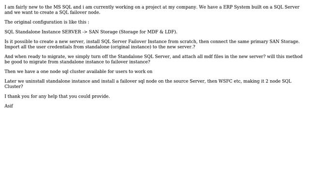 Databases: Migrate from Standalone Instance to Failover Node Instance смотреть онлайн