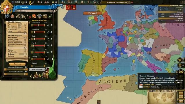 Europa Universalis 3: Divine Wind Tutorial - Economy III, Technology & Military I (7/25) смотреть онлайн