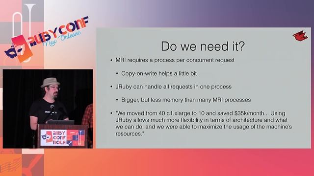 RubyConf 2017: JRuby: What Why How ... Do it Now! by Thomas Enebo & Charles Nutter смотреть онлайн