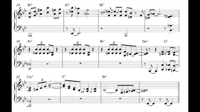 Thelonious Monk - Blue Monk Transcription (partial) смотреть онлайн
