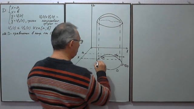 Двойной интеграл (часть 4). Вычисление в декартовых координатах. Высшая математика. смотреть онлайн