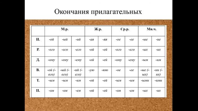 Родная речь на каждый день // Склонение имён прилагательных