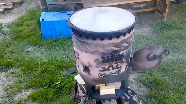 Печь для казана "Бухара" производства ПК "Огонь" г. Днепр, Украина смотреть онлайн