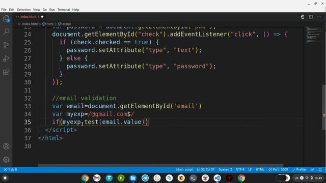 email validation with javascript смотреть онлайн