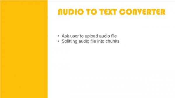 Streamlit Audio to Text Converter Web App | Complete Streamlit Python Course | Tutorial 1