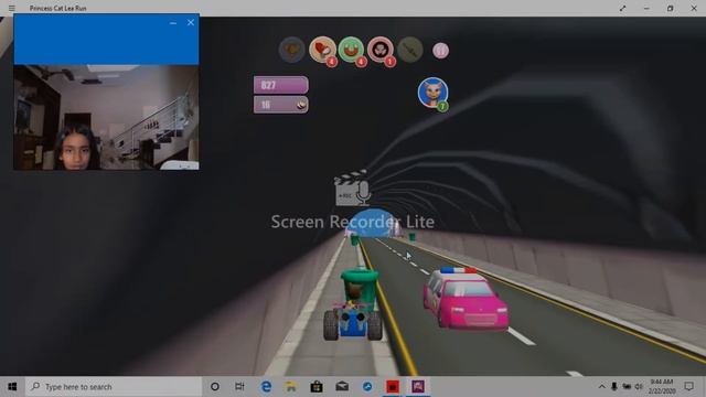 PLAYING CRAZY GAMES ! Princess cat lea run смотреть онлайн