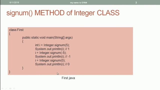 Wrapper Classes in Java | #43 | signum() Method of Integer and Long Wrapper Classes in Java смотреть онлайн
