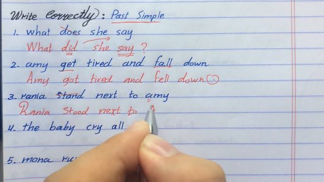 Revision Past Simple - مراجعة الماضي البسيط смотреть онлайн