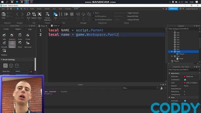 Roblox Studio. Основы программирования на языке Lua. Переменная смотреть онлайн