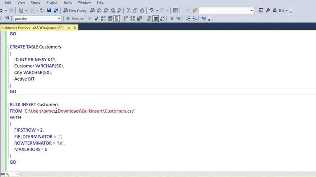 SIMPLY Import CSV Files into SQL Server смотреть онлайн