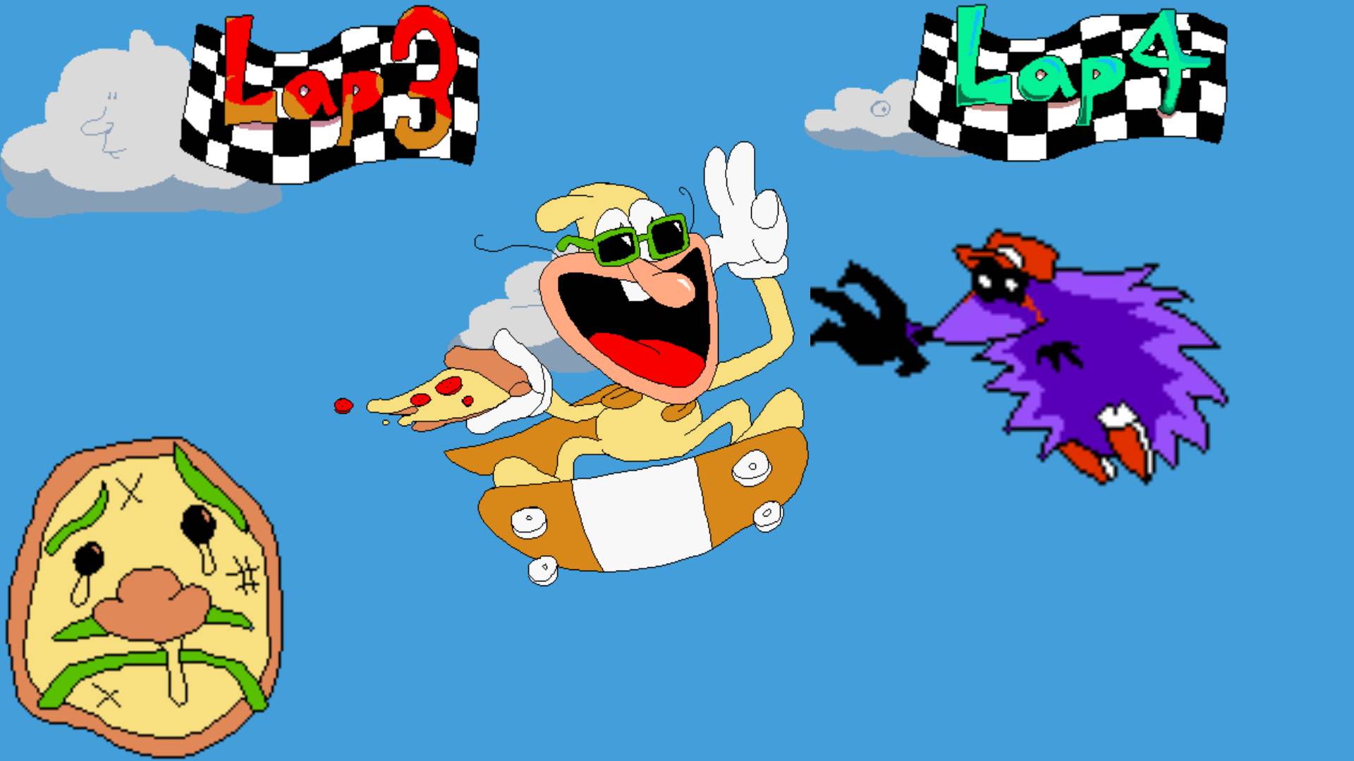 2 этаж - лёгкий этаж! Pizza Tower_ The Noise update - P rank _ Lap 4 #2 смотреть онлайн