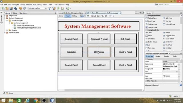 How To Create Software(System Management)in Java Netbeans смотреть онлайн
