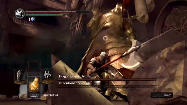 Dark Souls Ornstein and Smough Boss Strategy смотреть онлайн