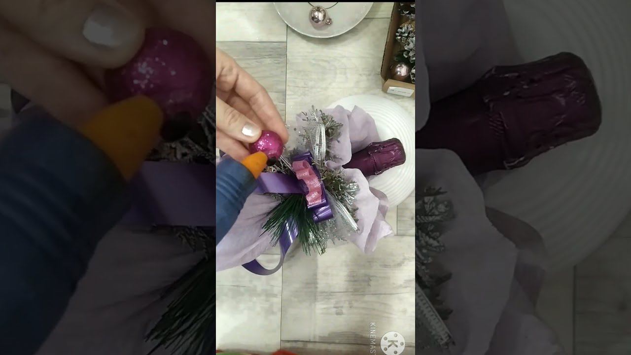 DIY Gift wrapping for champagne for christmas #shorts #christmas #diy смотреть онлайн