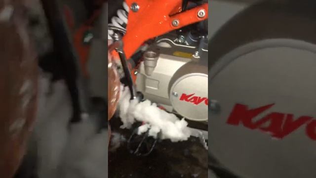 Первая замена масла на питбайке Kayo Basic Tt125, 7.7 моточаса