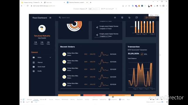 react dashboard смотреть онлайн