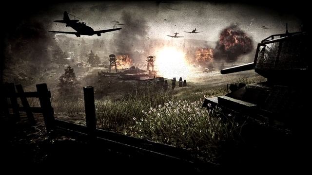 Call of Duty World at War OST - "Blood and Iron & Ring of Steel" смотреть онлайн