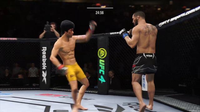 Bruce Lee vs. Kevin Lee [UFC 30 Minutes rules] Fight against a giant who weighs 87kg! смотреть онлайн