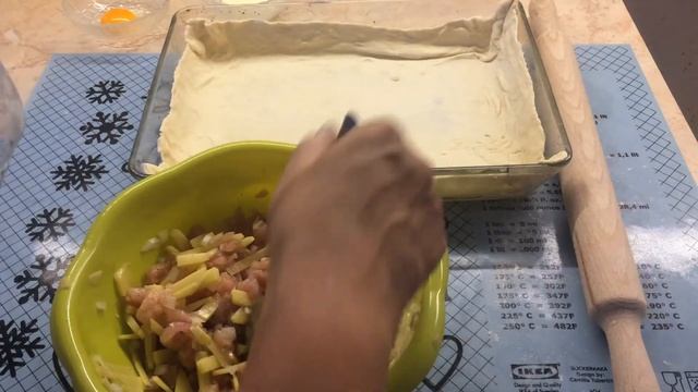 Курник из Слоеного Теста! Простой Рецепт! смотреть онлайн