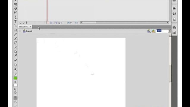 002 Начало работы с программой Adobe Flash CS4 Интерфейс программы Adobe Flash CS4 смотреть онлайн