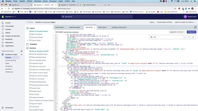Maîtrise ton thème Shopify (6/9) - La configuration Json (Schema) смотреть онлайн