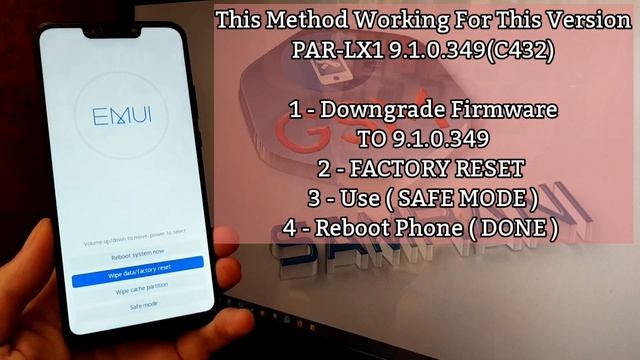 Bypass FRP Huawei Nova 3 PAR-LX1 Android 9.1.0 Via Safe Mode / FRP PAR-LX1 9.1.0 SAFE MODE смотреть онлайн