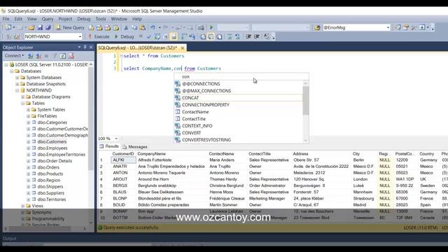 Sql Server Dersleri - Ders 4 - Select Komutu - www.ozcantoy.com смотреть онлайн