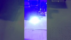 Испытание лазерного модуля 80 ват