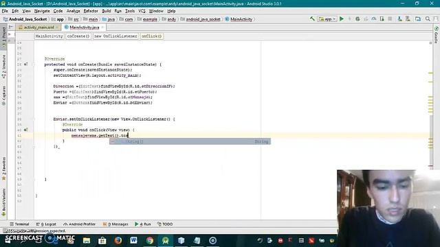 Envio de mensajes mediante Socket Android Java смотреть онлайн