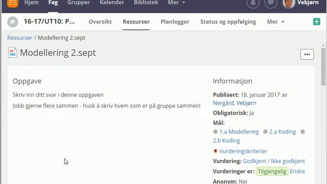 Rydding Etter 1. Termin It's Learning