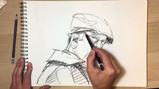Drawing a face with pencil - QUICK SKETCH TECHNIQUE #5 смотреть онлайн