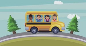 Песня "Колеса у Автобуса" / Wheels on the Bus Song / песня для детей / колеса у автобуса крутятся