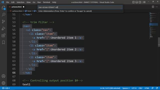 CODE HTML & CSS AT FASTER SPEED | EMMET TUTORIAL FOR BEGINNERS | PART - 05 | ACTIONS смотреть онлайн