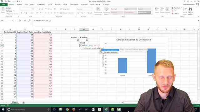 T-Test in Excel (NEW VERSION IN DESCRIPTION) смотреть онлайн