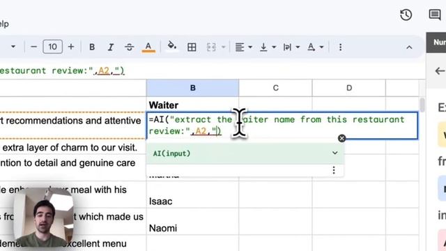Using ChatGPT to extract information from spreadsheets in Google Sheets смотреть онлайн