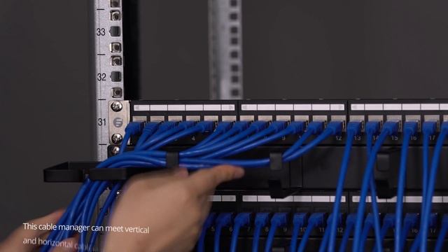 1U Horizontal/Vertical Cable Manager With End Rings | FS смотреть онлайн