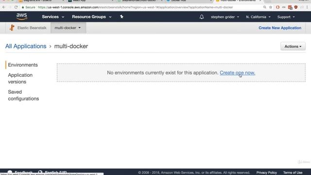 130. Docker: Creating the EB Environment | Docker on AWS смотреть онлайн