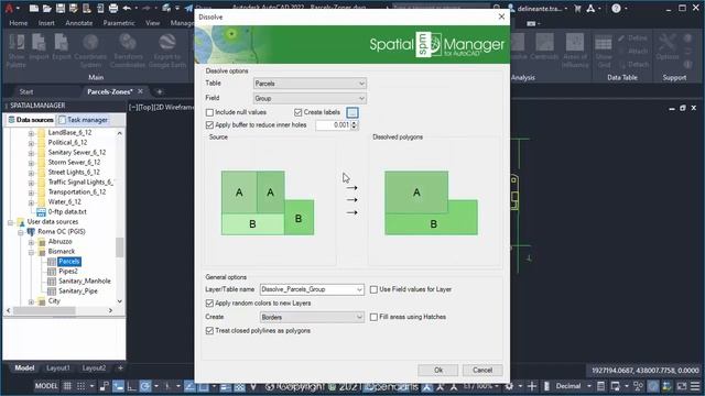 Dissolve Polygons (AutoCAD) - Spatial Manager Blog смотреть онлайн
