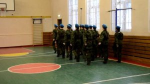 2014.03 – Конкурс "Смотра строя и песни 2014" Команда школы 1268 "Голубые береты".