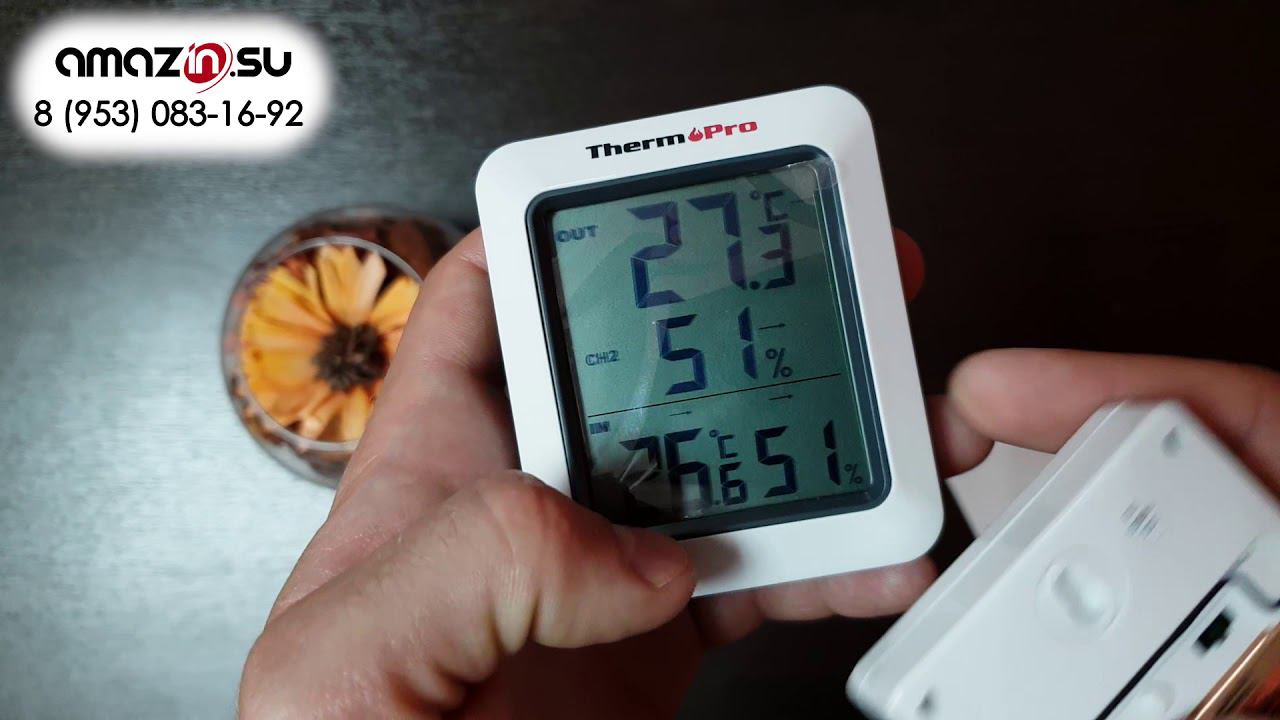 Беспроводная метеостанция ThermoPro TP60 смотреть онлайн