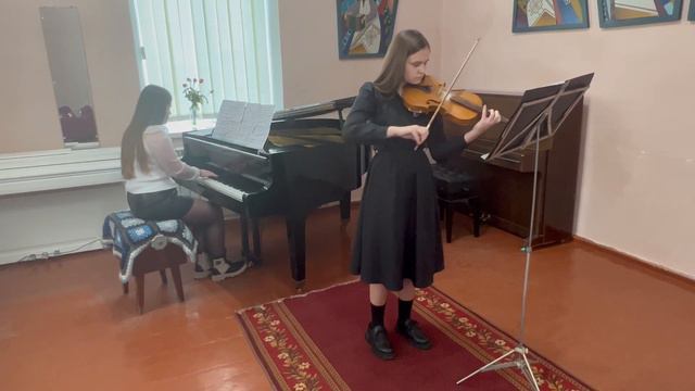 Кучерява Анна фортепіано 7 клас, Дудка Христина 7 клас скрипка смотреть онлайн