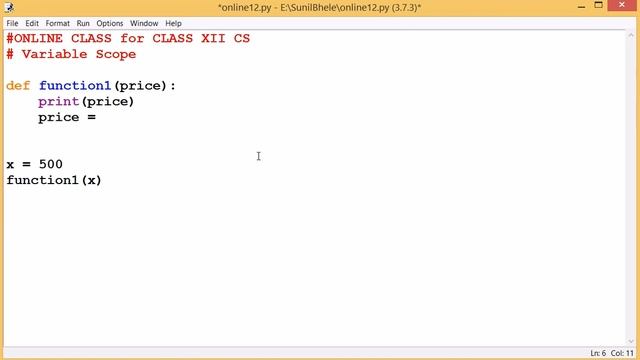 9. Scope of a variable смотреть онлайн