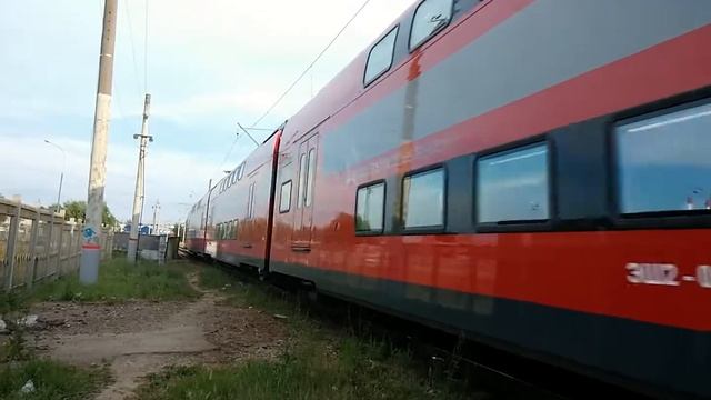 Опытный ЭШ2-001 Аэроэкспресс На перегоне Аэропорт Внуково (Старая платформа)-Лесной Городок смотреть онлайн