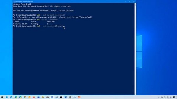 Windows 10 tutorial: install WSL2 — Windows Subsystem for Linux 2