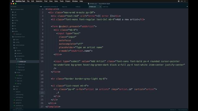 Ruby on Rails API with Vue.js - Artist Vue Component - 07 смотреть онлайн
