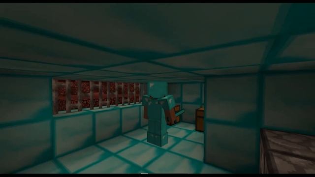 Майнкрафт. Эвелина в алмазной броне.