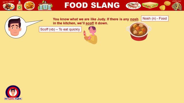 Slang English – Colloquial words of Food - 29 Examples – Listening Comprehension - IELTS | ESL | FC смотреть онлайн