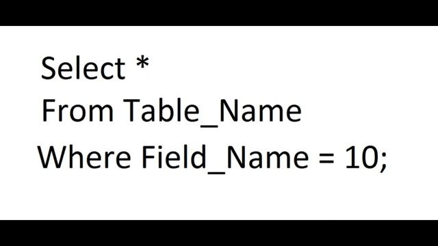 Introduction to SQL Select смотреть онлайн