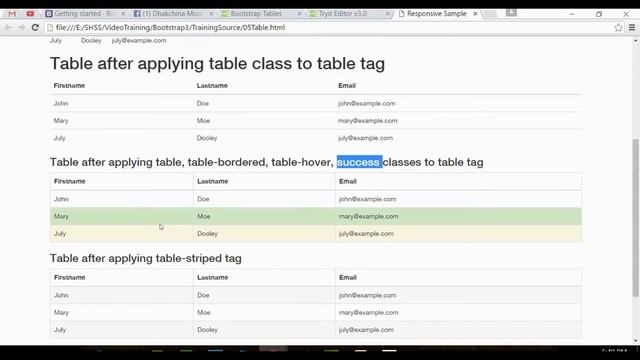 #9 Table Formatting || Bootstrap In Tamil смотреть онлайн