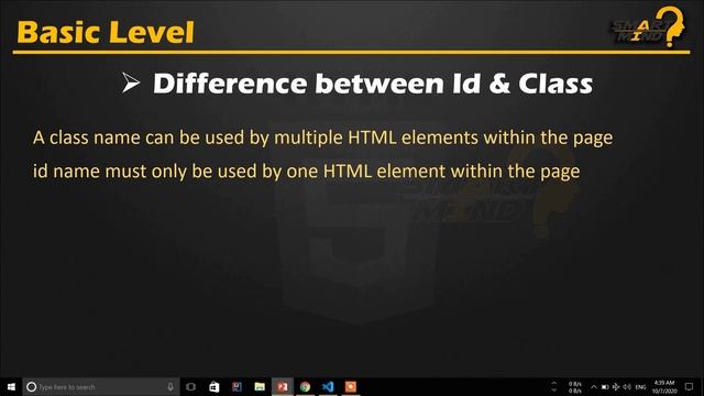 41. Difference Between Id and Class in Html for beginners in Hindi part - 41 смотреть онлайн